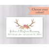 40ct - Deer Antler Address Labels, Christmas Card Return Address