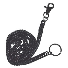 Tiger Smile Men's Wallet Pocket Double Curb Steel Chain Black Color 33"