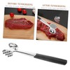 BIUDECO Heavy Duty Meat Tenderizer Mallet Zinc Alloy Meat Pounder