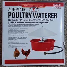 Little Giant Automatic Poultry Waterer with Cover - Color: Little Giant Automatic Poultry Waterer with Cover