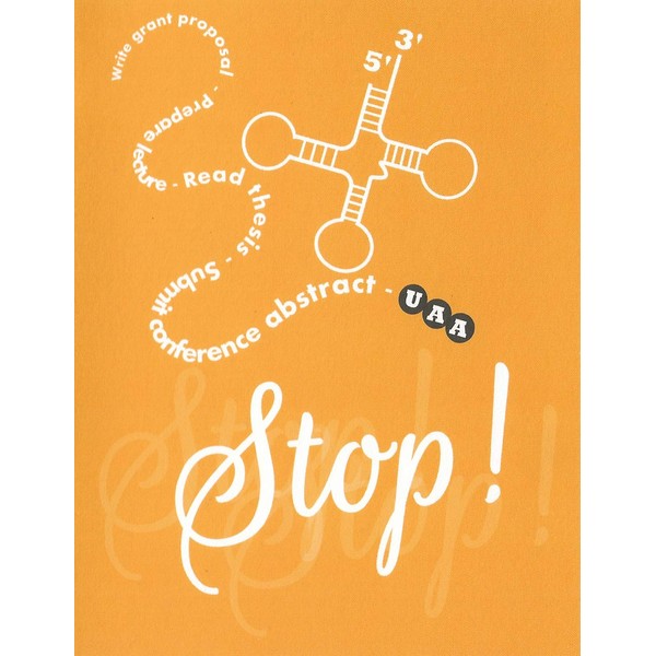 Stop Codon Science Retirement Card (4.25" X 5.5") by Nerdy Words