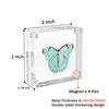 Mini Clear Picture Frame 2x2, Magnetic Acrylic Frame Double Sided