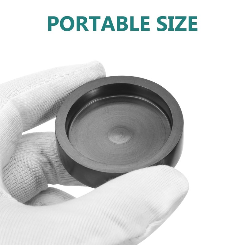 VILLCASE 4Pcs Round Graphite Ingot Molds 2 Inch Metal Casting