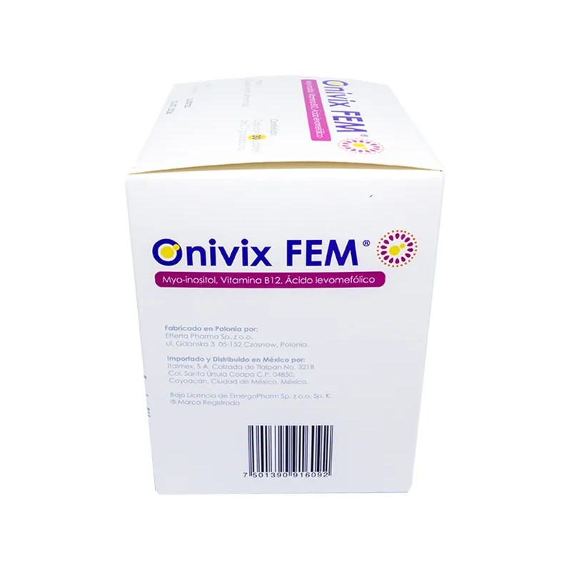 ONIVIX FEM,Coadyuvante,Myo-inositol,Acido fólico,VitaminaB12