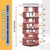 Kings Brand Furniture - 7-Tier Rotating Shoe Rack, 360° Revolving