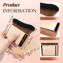 Big Self Tanning Blend Brush, Extra Large Body Makeup Brush For Self Tanner, Body Makeup Brush for Flawless Leg Makeup, Sunscreen Face Back, Wet Dry Use, Foundation, Blusher