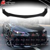 Unbranded V-Style Gloss Black Front Bumper Lip For 2021-2022 Lexus