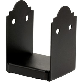 Simpson Strong-Tie Outdoor Accents Mission Collection ZMAX, Black Powder-Coated Post Base for 6x6