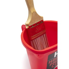 Handy Paint Cup Holds 16 oz. of Paint or Stain, Integrated Magnetic Brush Holder, Ideal for Trim Work, Touch-ups, 4 Pack