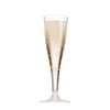 50 Plastic Champagne Flutes 5 Oz Clear Plastic Toasting Glasses
