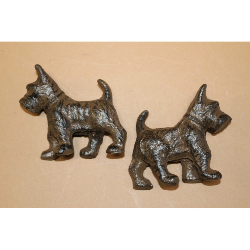Collectible Scottish Terrier Figurine Solid Cast Iron 5 inch /
