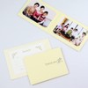 Photo Mat Gift, Photo Gift Pocket Mat "Thank You/Ivy" X L 2 Surface Horizontal , crema
