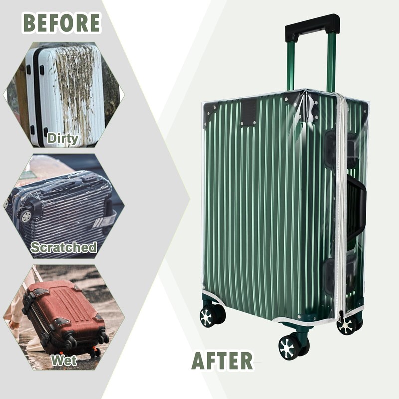 Transparent Suitcase Cover Set PVC Suitcase Cover Waterproof Suitcase Cover