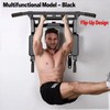 Wall Mounted Multi-Grip Pull Up and Dip Station with Adjustable