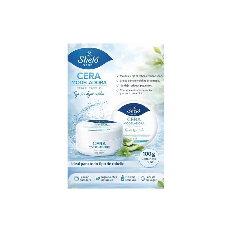 Pack 4 Cera Modeladora Para El Cabello 100g Shelo Nabel