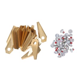 30pcs Robotic Lawnmower Blades Titanium Sturdy Practical Robot Mower Blades Replacement for Bosch Indego