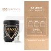 Glutamina Suplemento 500g Maxi Protein 100servicios En Polvo