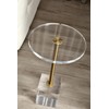MEETLAKE Clear Acrylic End Table,Side Table,for Livingroom,13.5 x 13.5 inch,