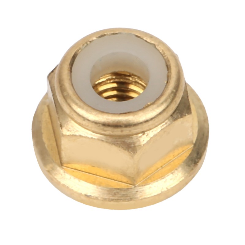 50Pcs Flange Nut Pure Copper Lock AntiSkid AntiLoose Fasteners Set