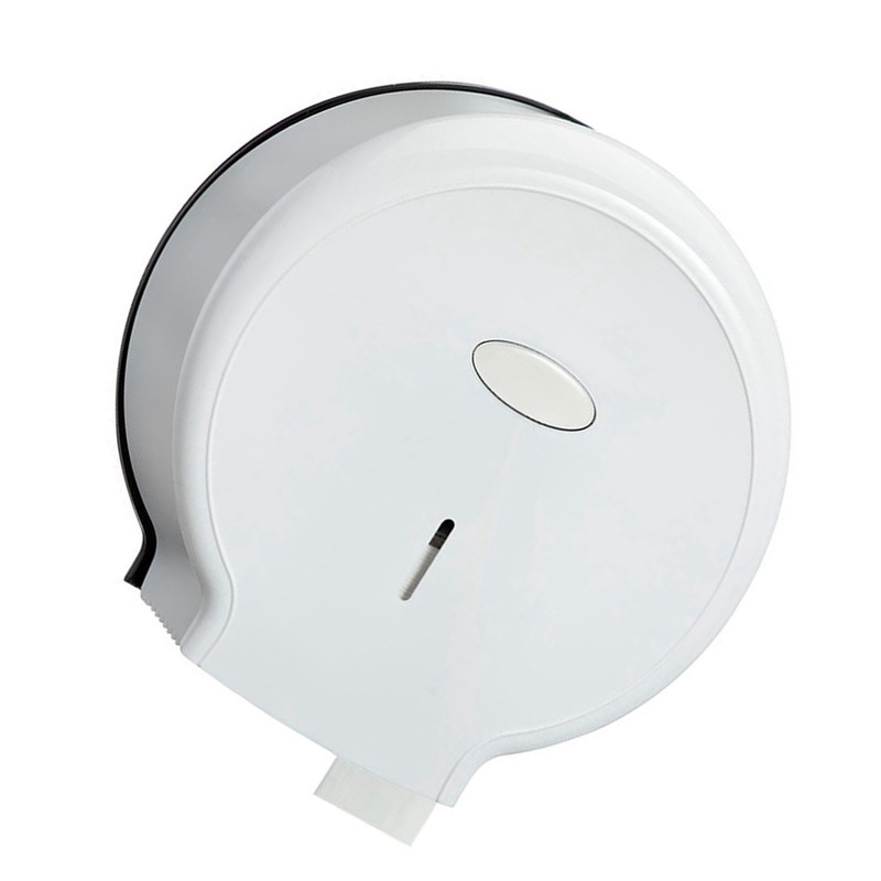 Jumbo Toilet Paper Roll Dispenser Punch Free Waterproof Wall Mount