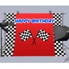 LUCKSTY Car Racing Themed Birthday Backdrops for Photography 9x6FT Racing