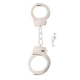 VALICLUD Kids Play Toy Metal Handcuffs with Key for Police Role Play Costume Accessories Metal Handcuffs
