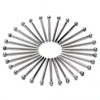 JINGLING Diamond Grinding Bits 5mm 3/16" Round Ball Tipped Burrs