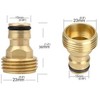 Hydrogarden Brass Garden Hose Connectors