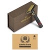 VIKINGS BLADE Adjustable Double Edge Safety Razor + Luxury Case.