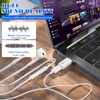 Type C Male to Lightning Headphone Jack Converter, Type-C to