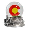 Colorado Snow Globe State Flag and Scene on Base 3.5