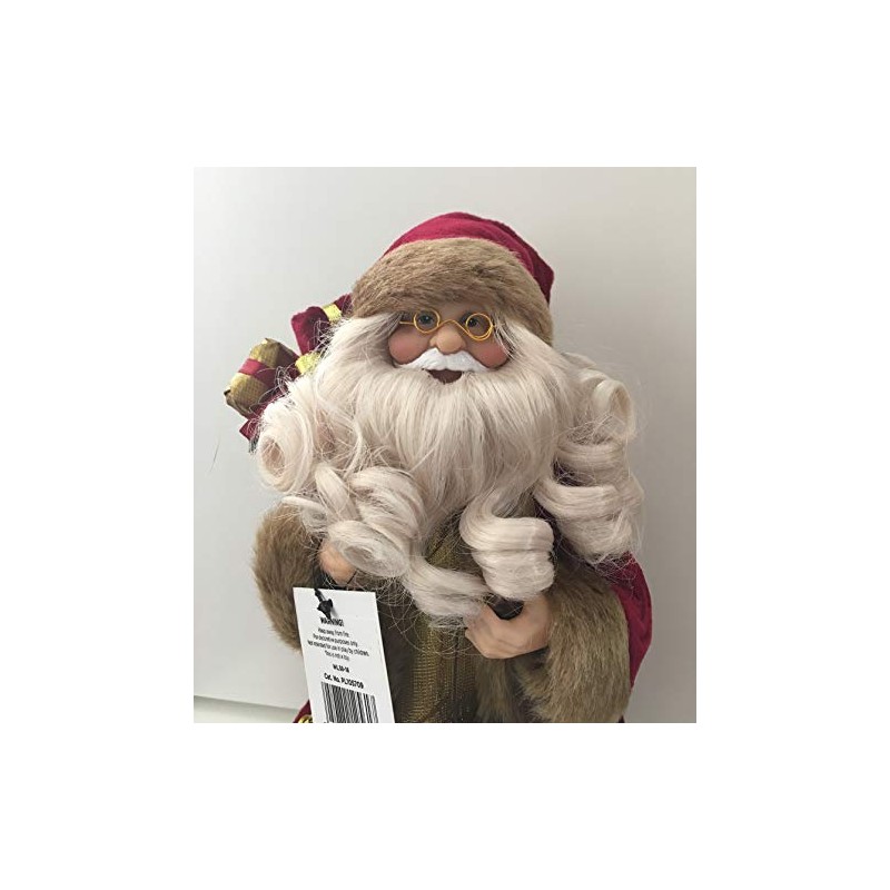 30cm Tree Top Santa or Free Standing Christmas Decoration -
