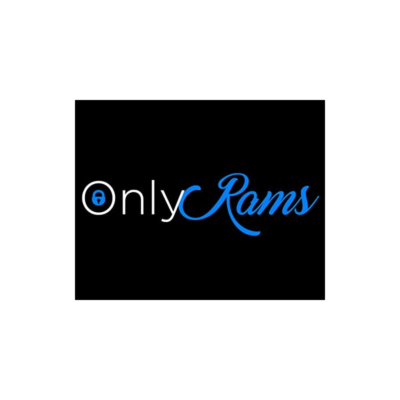 Only Rams Decal, H 2 by L 7 Inches, Funny