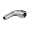 Quickun 304 Stainless Steel Hose Barb Fitting Elbow, 3/8" Barb