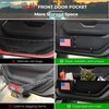 2 Pack Metal Front Door Storage Pockets Compatible with Wrangler