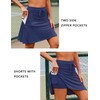 COOrun Tennis Skorts Skirts for Women with 4 Pockets Plus