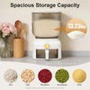 HAPPCUCOE 13.23Lbs Rice Dispenser,Large Sealed Grain Storage Container with Measuring