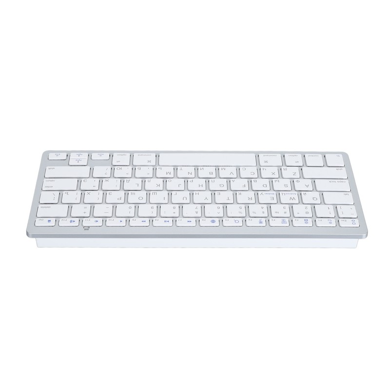 Ultra Thin Keyboard BT Wireless Splashing Proof Bilingual Language Keypad
