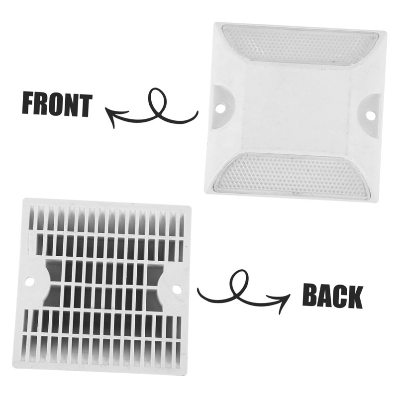 ORFOFE Reflective Aluminum Road Markers Durable Driveway Reflectors for Enhanced