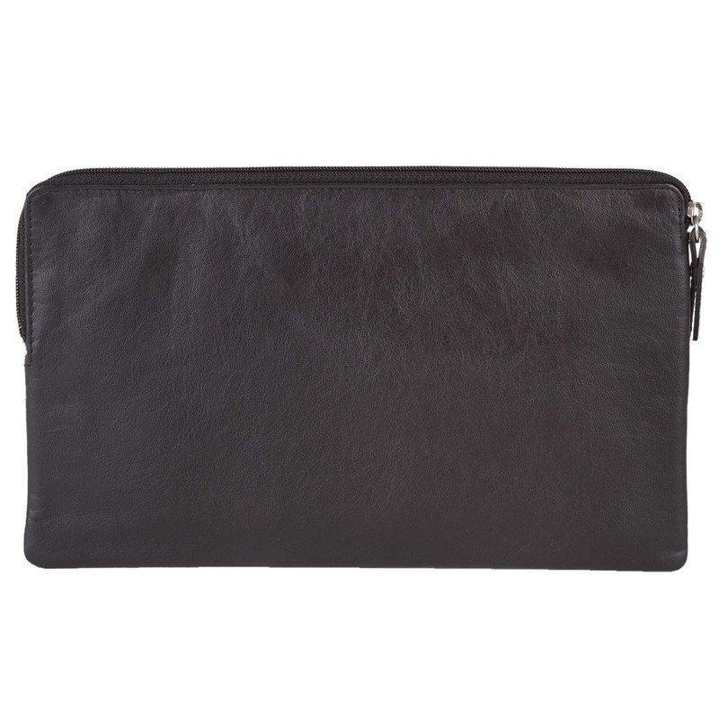 Bank Bag Wallet LEAS in Real Leather Brown - Special