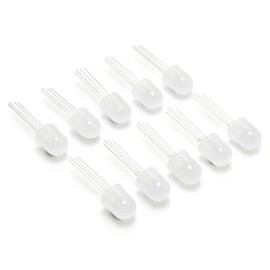 Gikfun LEDs Diffused RGB Common Anode 4 Pins 10mm Super Bright Bulb Lamp for Arduino (Pack of 10pcs) EK1721
