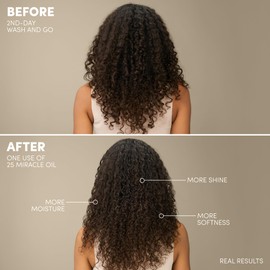 Mizani 25 Miracle Nourishing Hair Oil - for Curly Hair with Coconut Oil & Jojoba Oil, Adds Shine, Anti Frizz, Lighweight, Non-Greasy, Silicone-Free, Paraben-Free