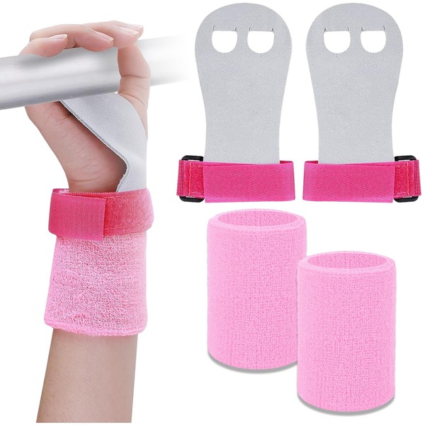 Hand Grips Wristbands Sets, 4Pcs Sports Gymnastics Grips Wristbands, Protection