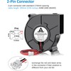 GDSTIME 75mm x 30mm Blower 12V Dual Ball Bearing Centrifugal