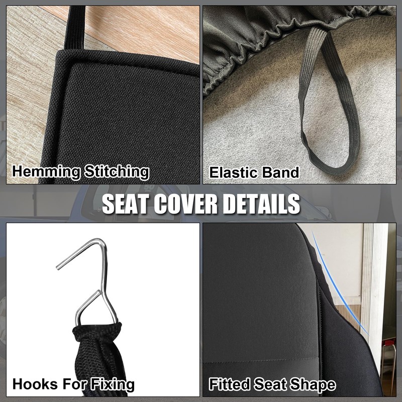 SAPUBK Custom-Fit Front Seat Covers Replace for 1995-2000 Toyota Tacoma