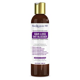 HAIR LOSS DHT BLOCKER Thickening CONDITIONER "Lavender & Geranium" Biotin Hair Growth, Caffeine, Hair Loss Thinning and Fine Hair, Regrowth Thickening Products