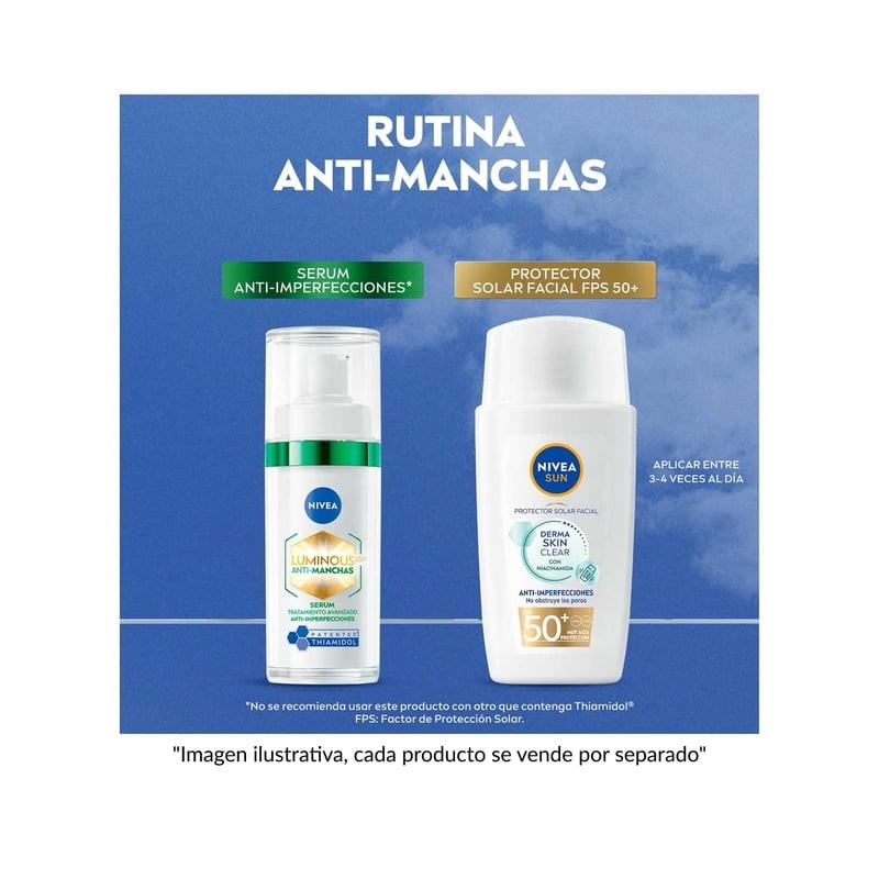 Serum Nivea Luminous 630 anti manchas tratamiento avanzado anti imperfecciones