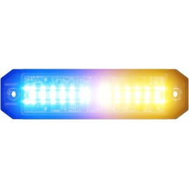 Luz Estrobo 36w 12 Led Doble Color 12cm Vehículos Emergencia