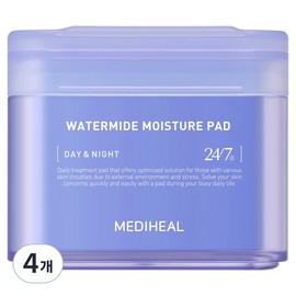 Mediheal Watermide Deep Moisturizing Pads 150ml, 100 pads, 4 packs / 메디힐 워터마이드 속보습 패드 150ml, 100매입, 4개
