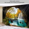 Cave River Landscape Pattern Tapestry Wall Hanging Wall Blanket for